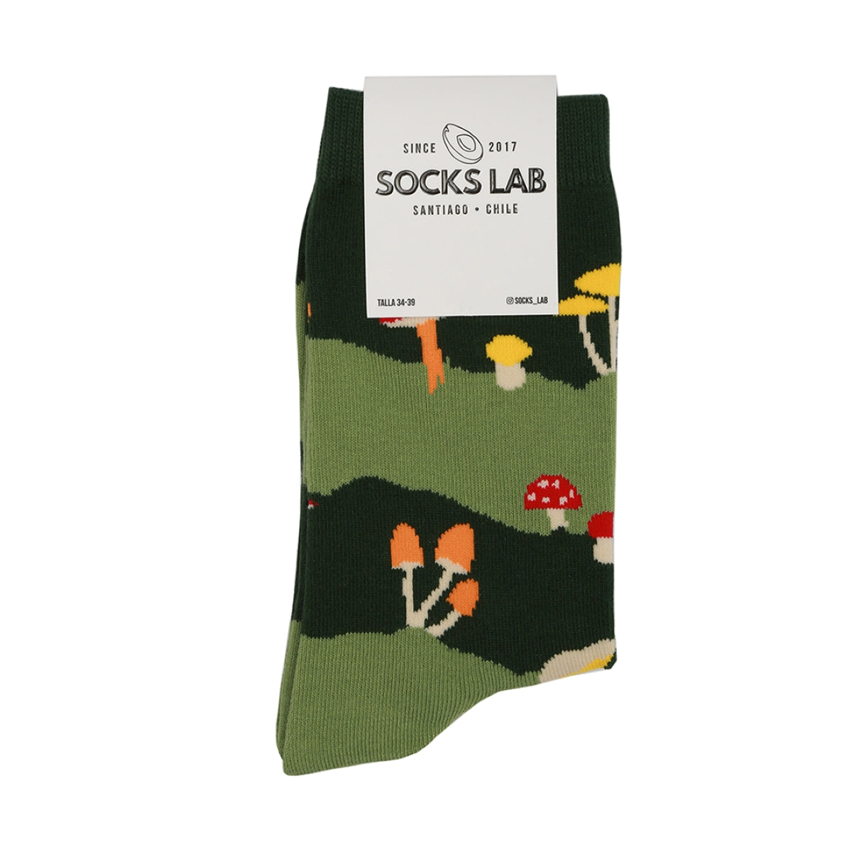 Socks Lab - Calcetín Algodón Peinado Setas