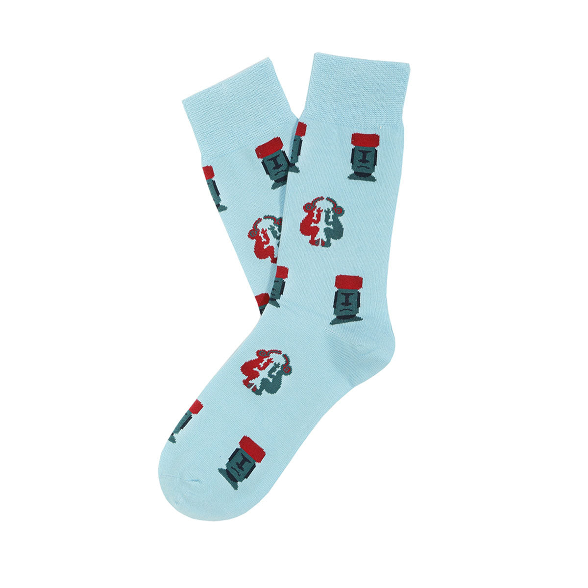 Socks Lab - Calcetín Algodón Peinado Moai