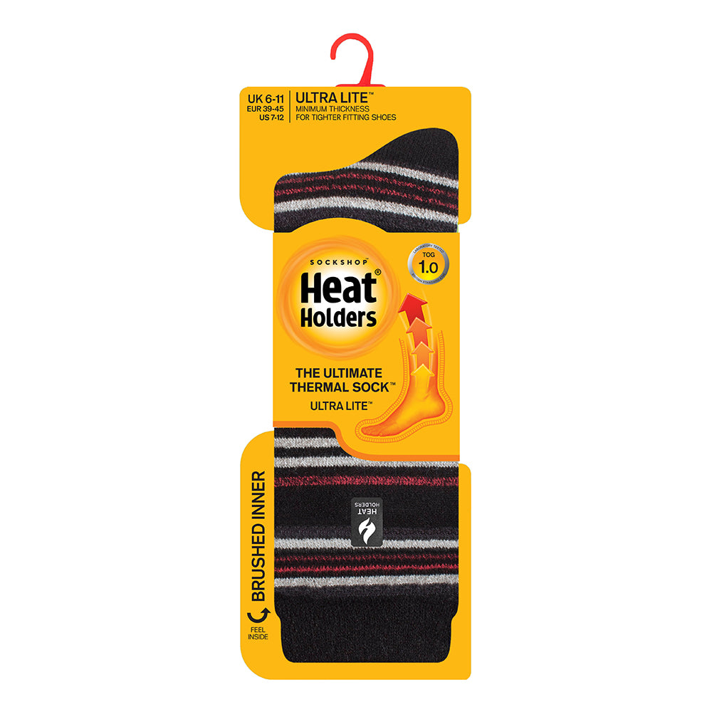 Calcetines térmicos Heat Holders Original negro rayas hombre