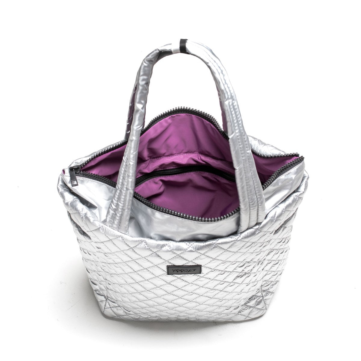 Vooray - Tote Naomi Acolchado Plateado