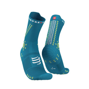 Calcetines COMPRESSPORT Pro Racing Socks V4.0 Run High Rosa Fluor