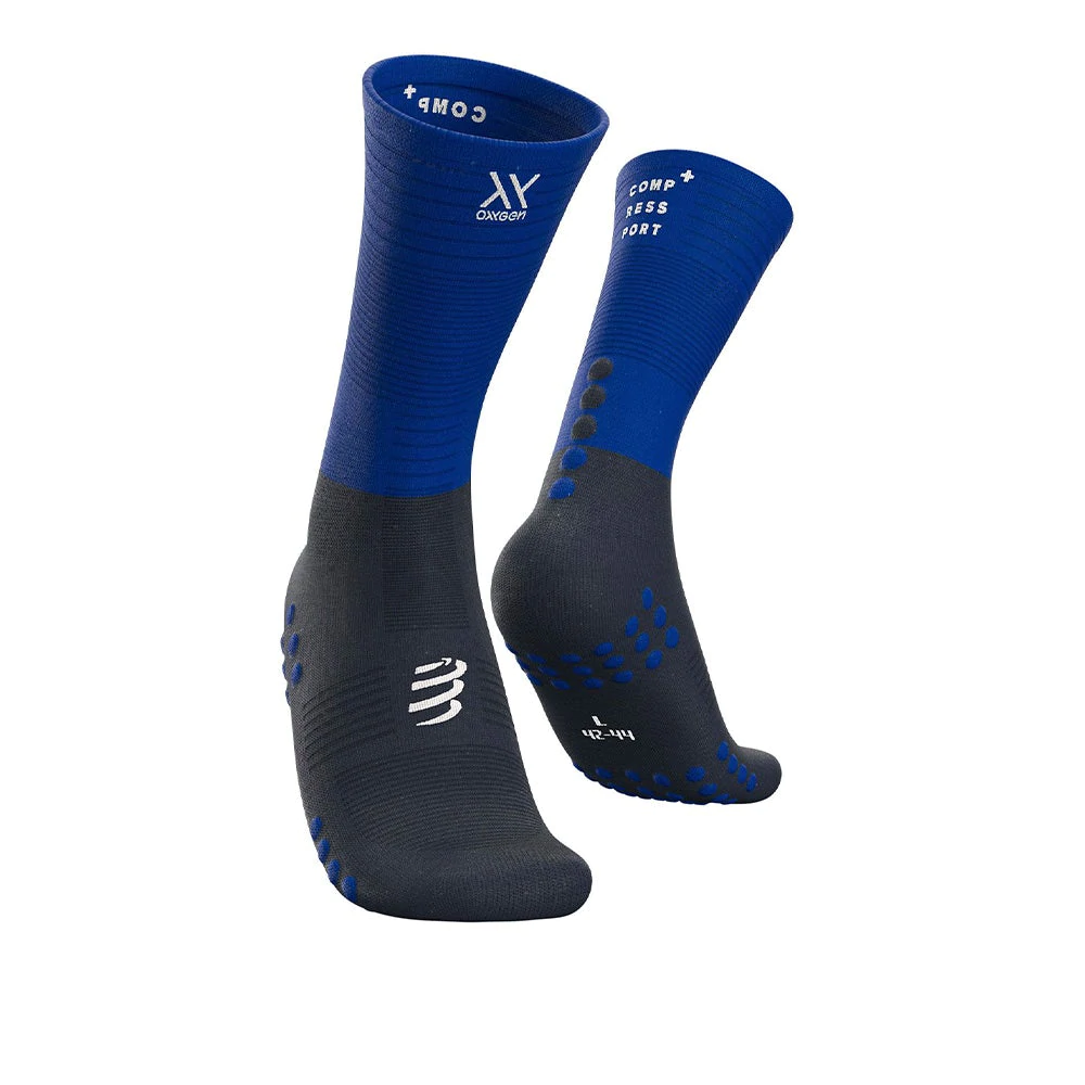 Compressport - Calcetín Mid Compression Azul