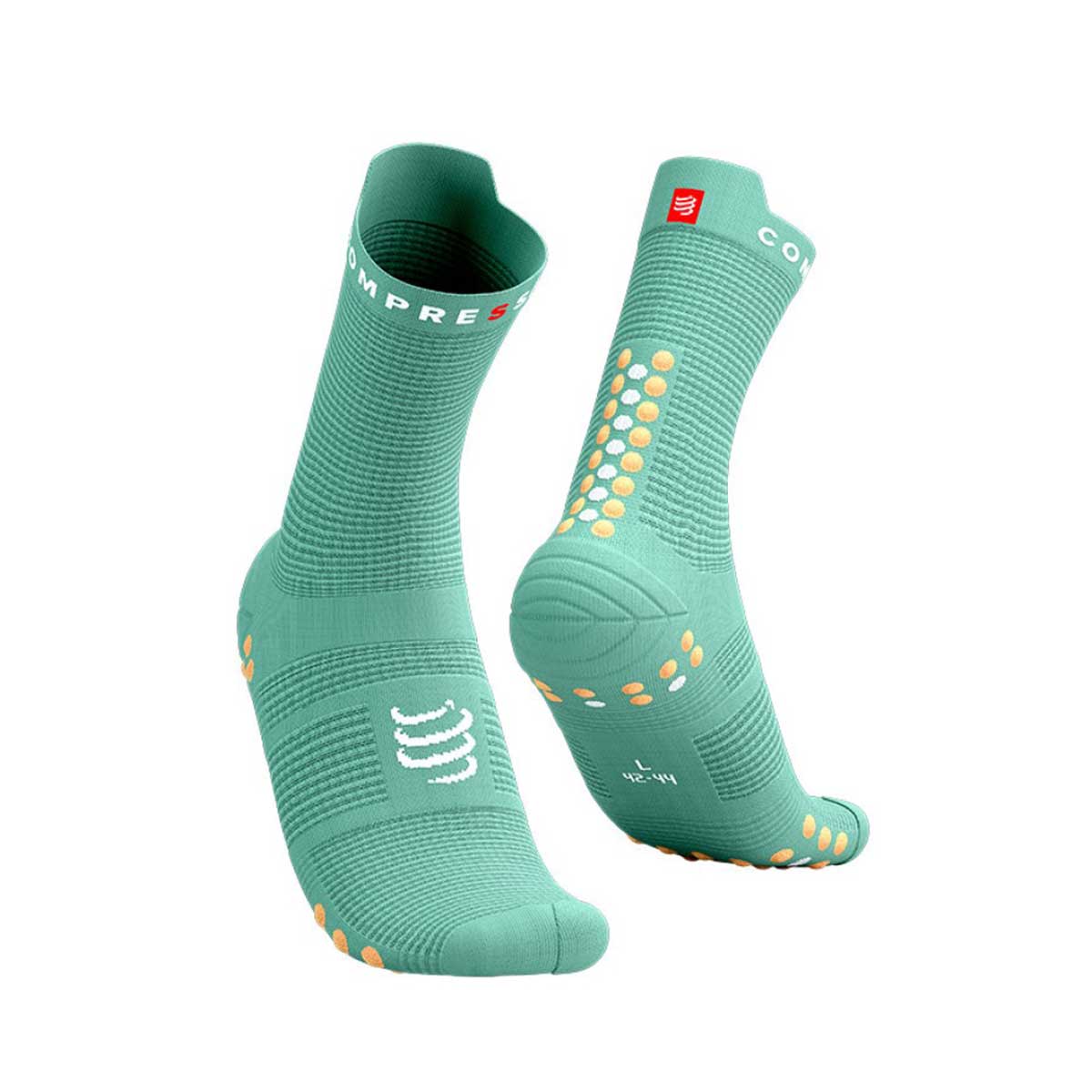 Compressport - Calcetín Pro Racing Socks V4.0 Run High Menta - MonarchChile