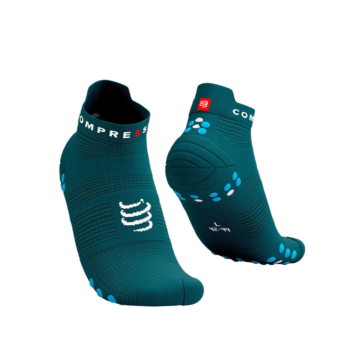Compressport - Calcetín Pro Racing Socks V4.0 Run Low Verde