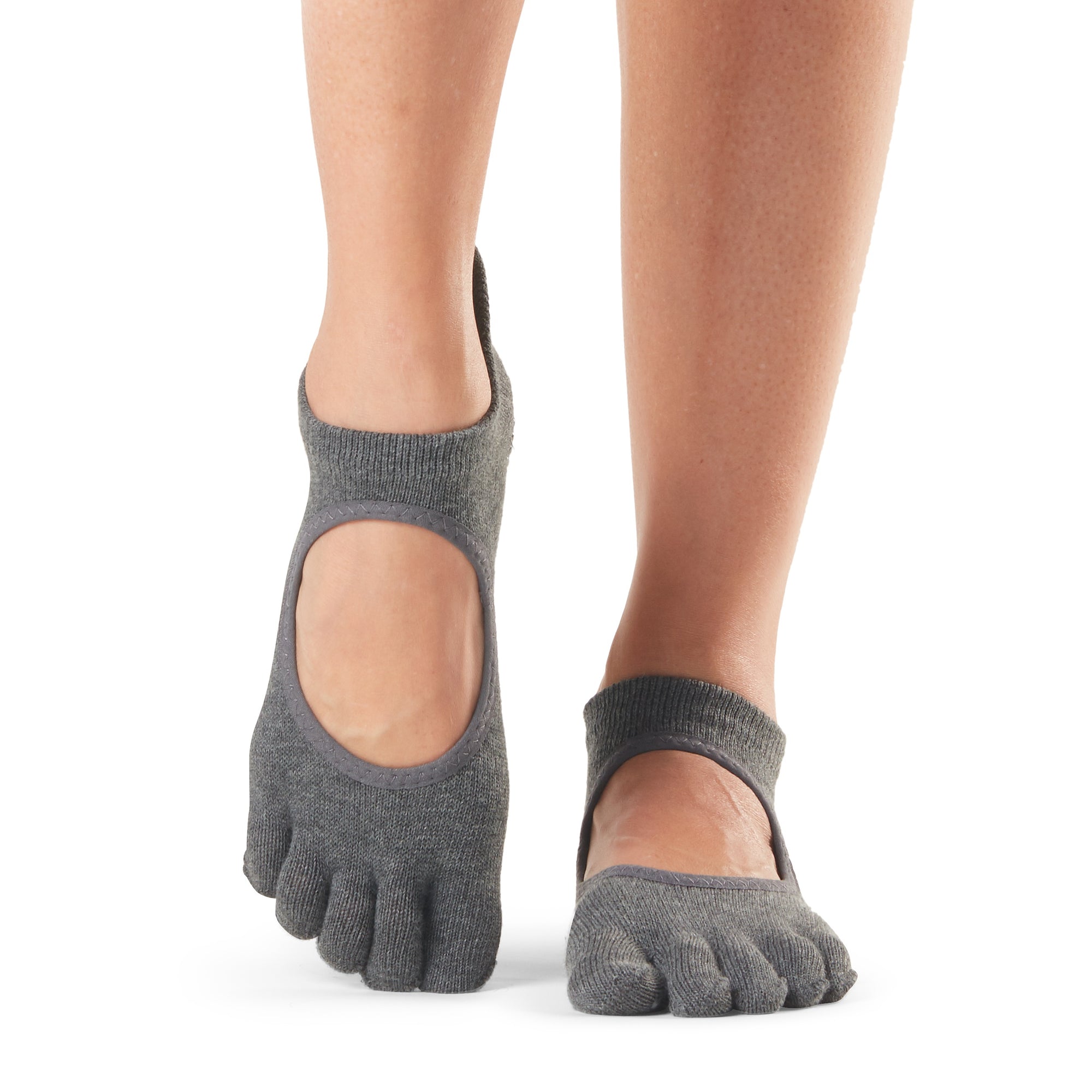 Toesox - Calcetín Antideslizante Bellarina Con Dedos